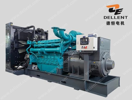 Water Cooled 600 Kw Perkins Generator Set DE-P825 12 Months Warranty